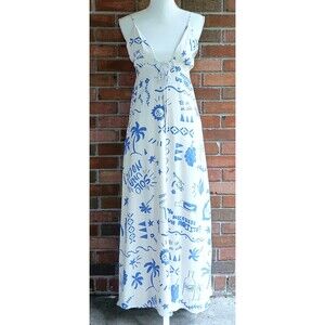 Paper Heart Australia Maxi Sundress Halter Neckline  Sun Beach Cocktails Sz M